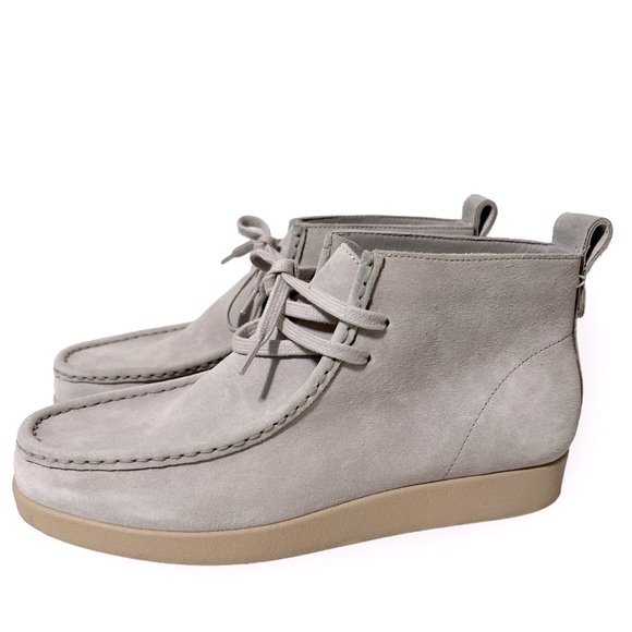 Everlane The Moc Toe Leather Chukka Desert Boot in Stone Grey Suede Like New 9 - Picture 11 of 16